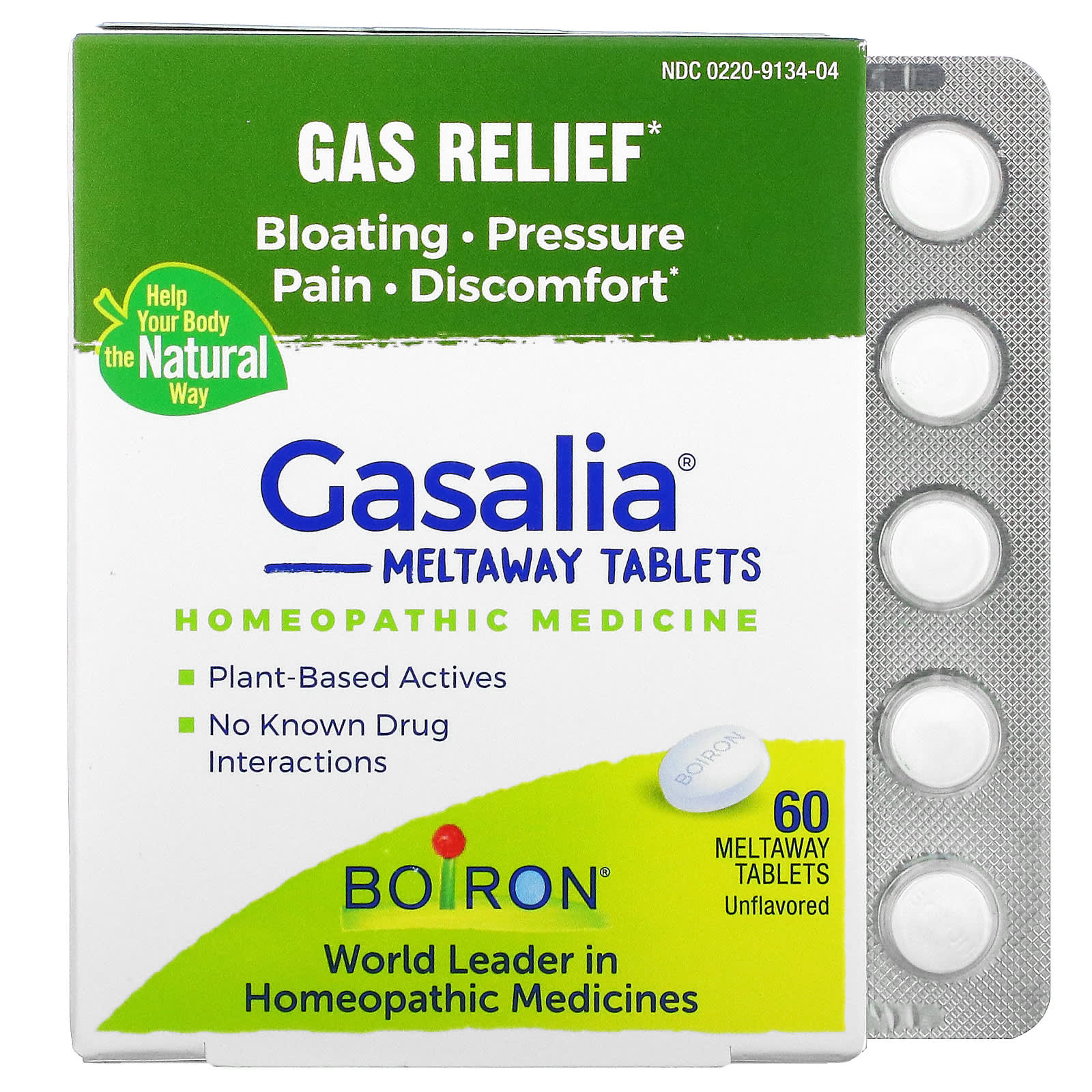 Boiron, Gasalia, 60 Tablets UPC 306962609603 | HiLife Vitamins