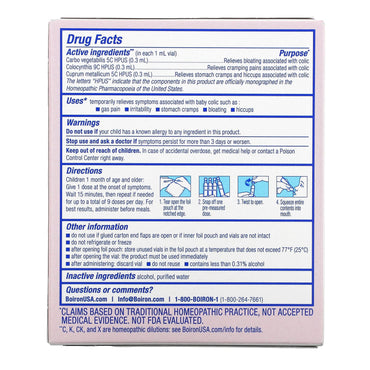 Boiron, Coliccomfort, 30 Doses UPC 306969074091 | HiLife Vitamins