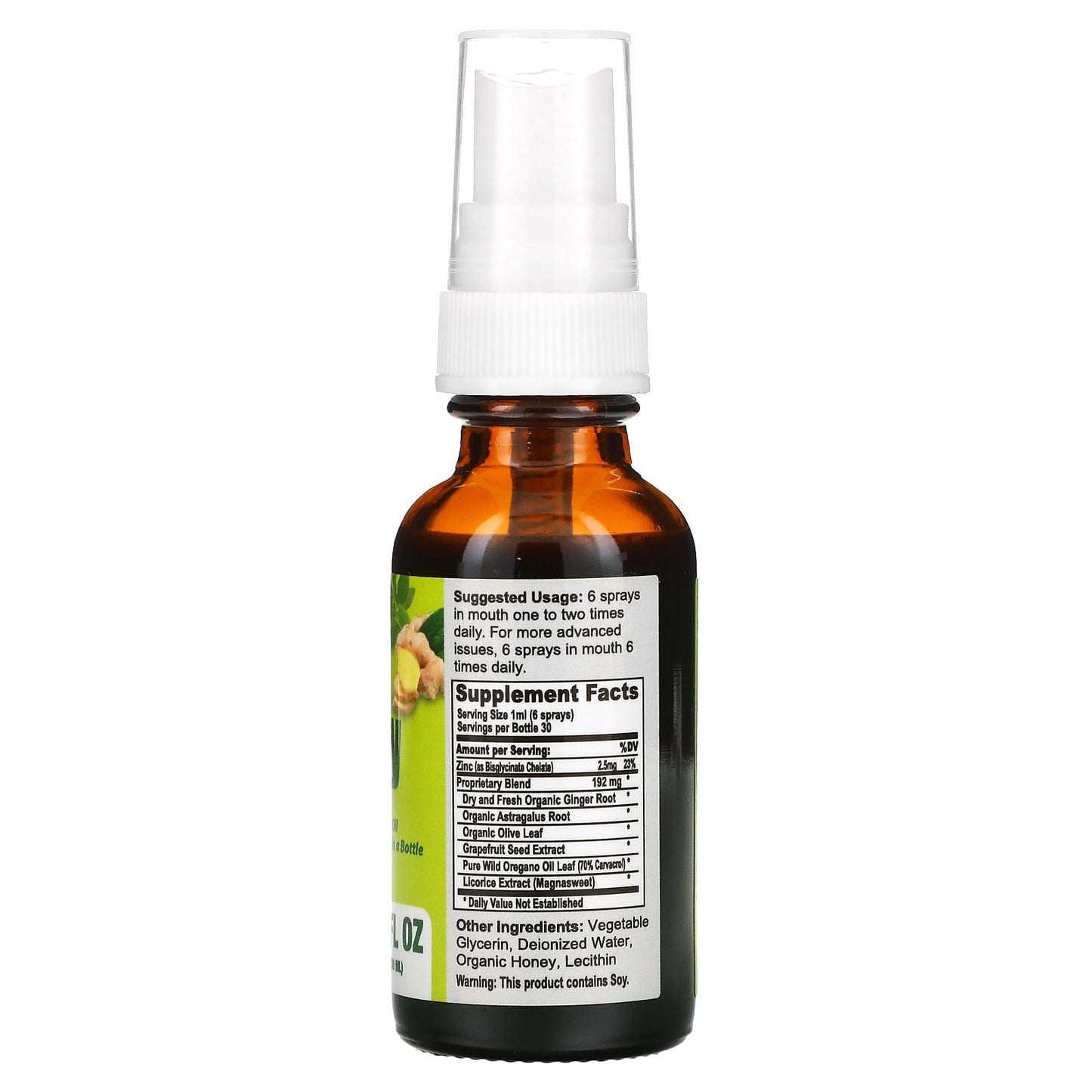 California Natural, Immunity Shot Spray, 1 Oz UPC 011821741102 | Hilife Vitamins