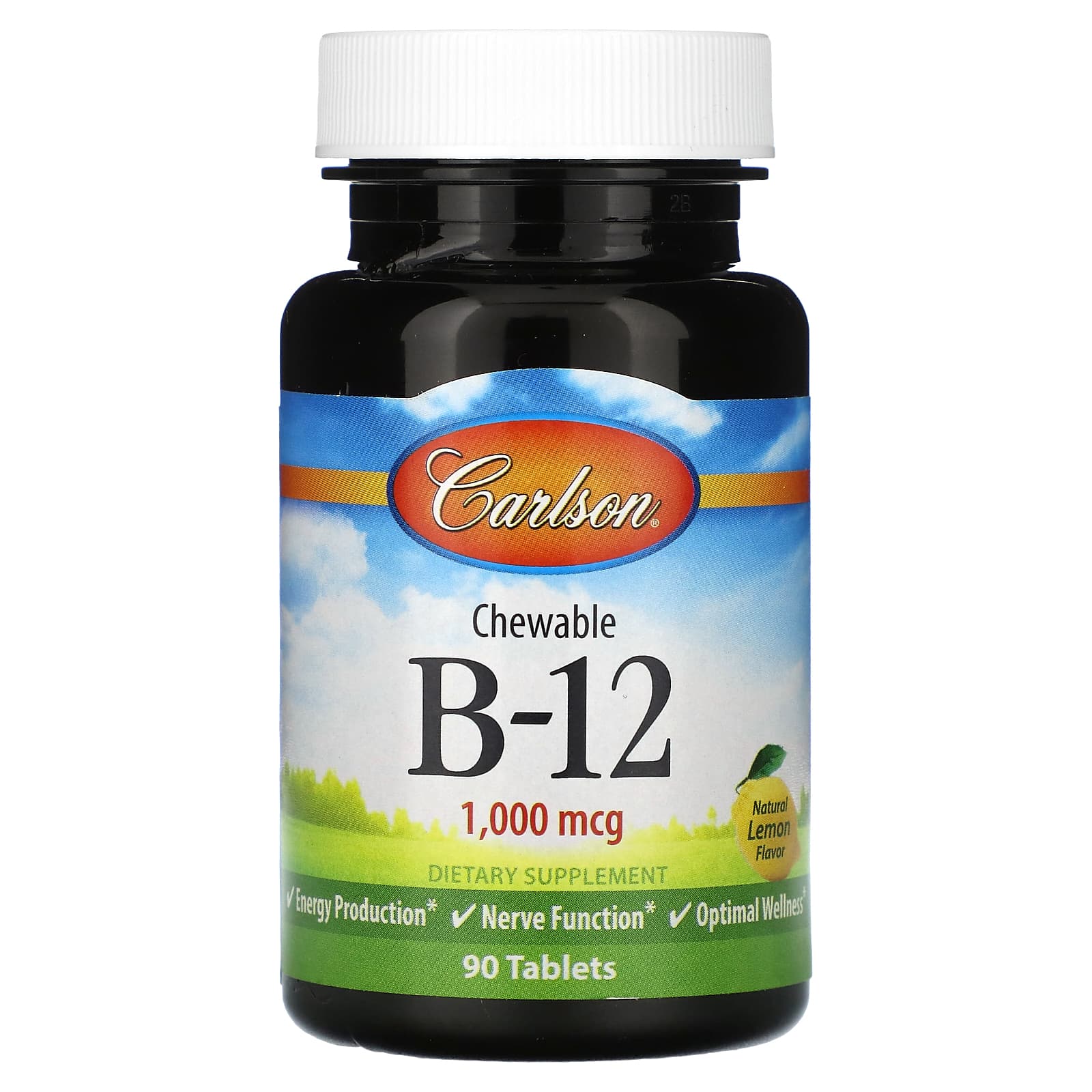 Carlson Labs, B-12 Sl 1000 mcg, 90 Tablets UPC 088395024344 | HiLife Vitamins