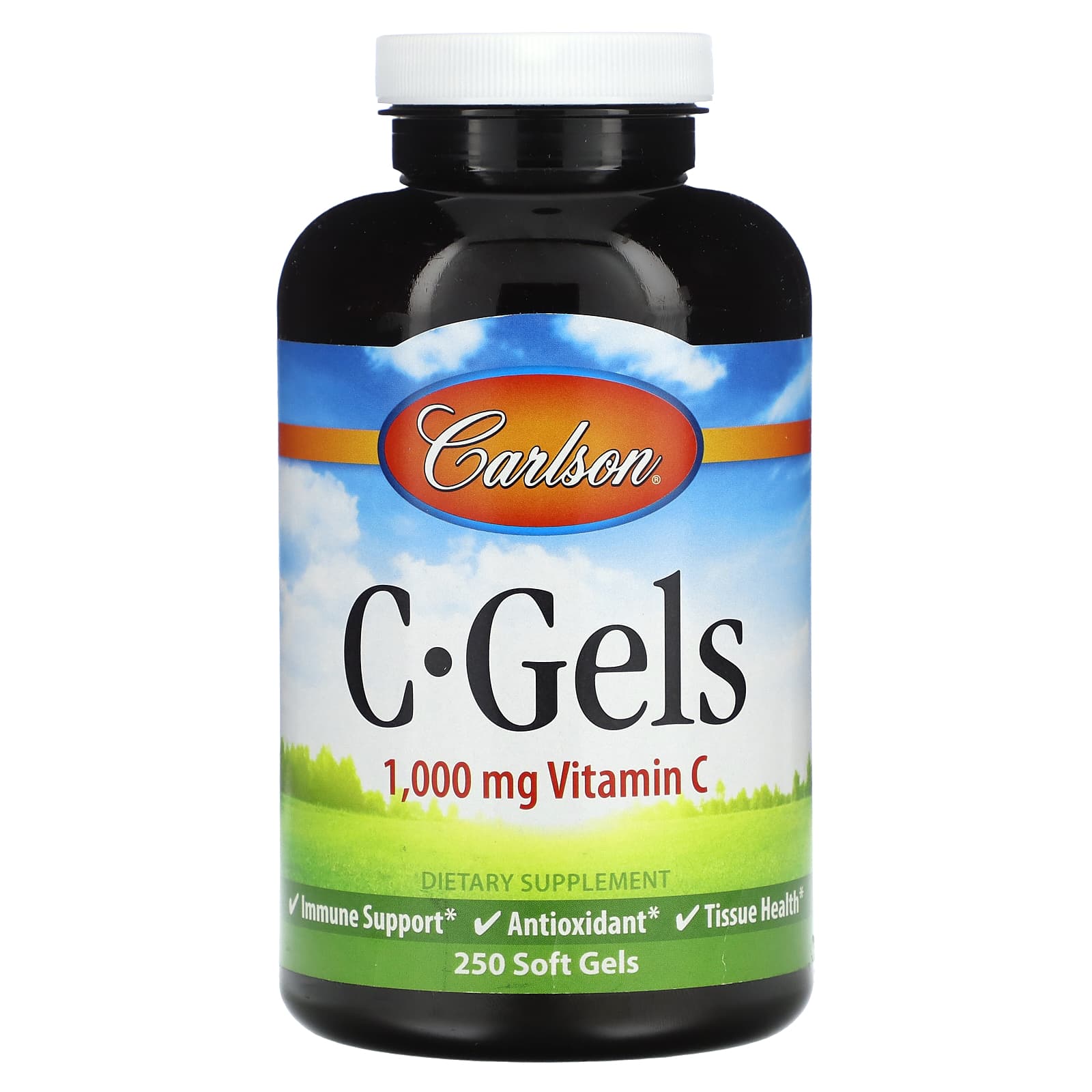 Carlson Labs, C-Gel 1000mg, 250 Softgels UPC 088395030024 | HiLife Vitamins