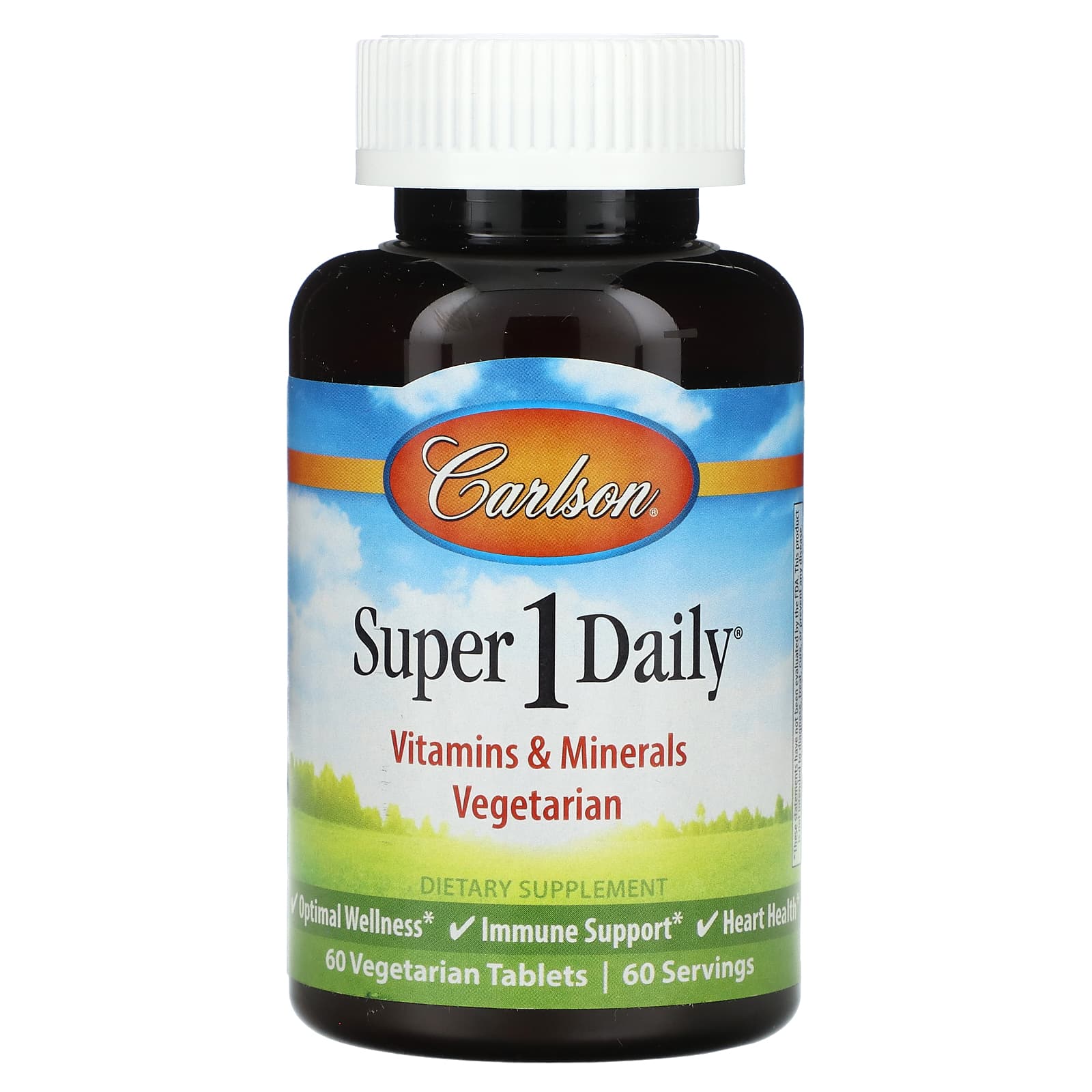Carlson Labs, Super 1 Daily, 60 Vegetarian Tablets UPC 088395040092 | HiLife Vitamins