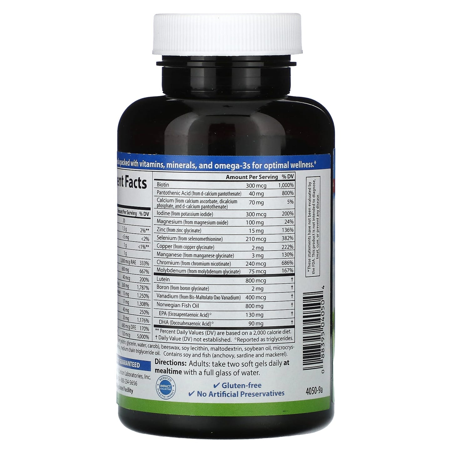 Carlson Labs, Super 2 Daily, 60 Softgels UPC 088395040504 | HiLife Vitamins