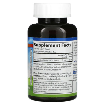 Carlson Labs, Chelated Iron, 250 Tablets UPC 088395055720 | HiLife Vitamins
