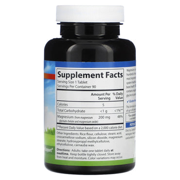 Carlson Labs, Chelated Magnesium, 200 mg, 90 Tablets UPC 088395056116 | HiLife Vitamins