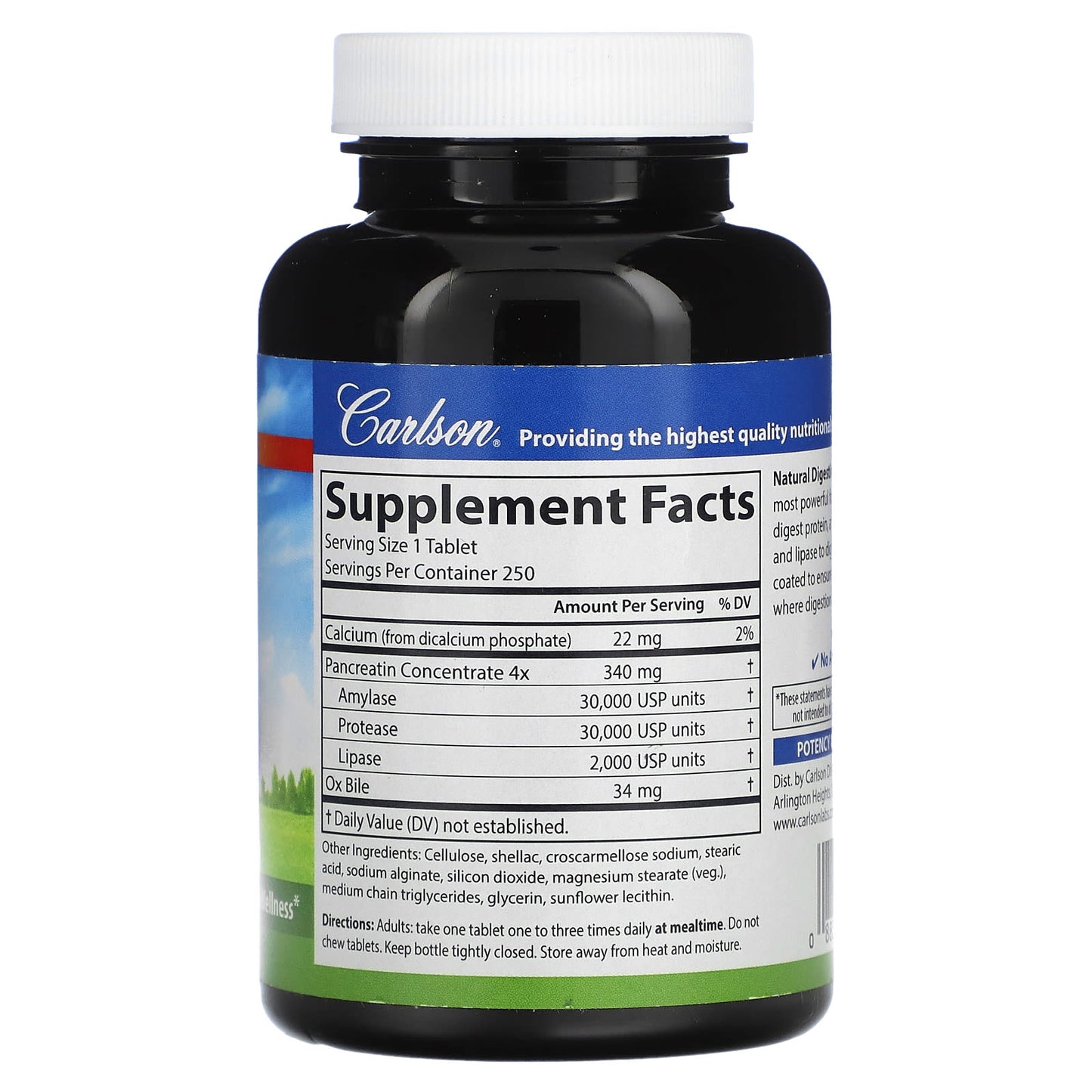 Carlson Labs, Digestive Aid #34, 250 Tablets