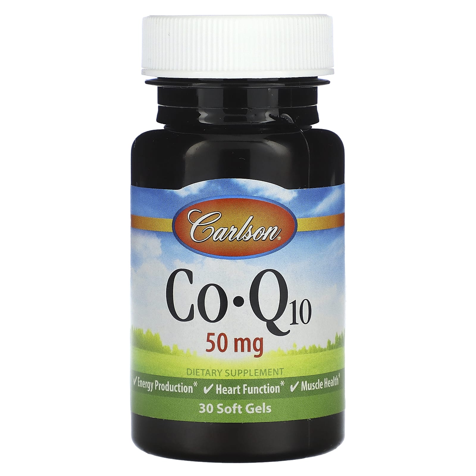 Carlson Labs, Co-Q-10 50mg, 30 Softgels UPC 088395082207 | HiLife Vitamins