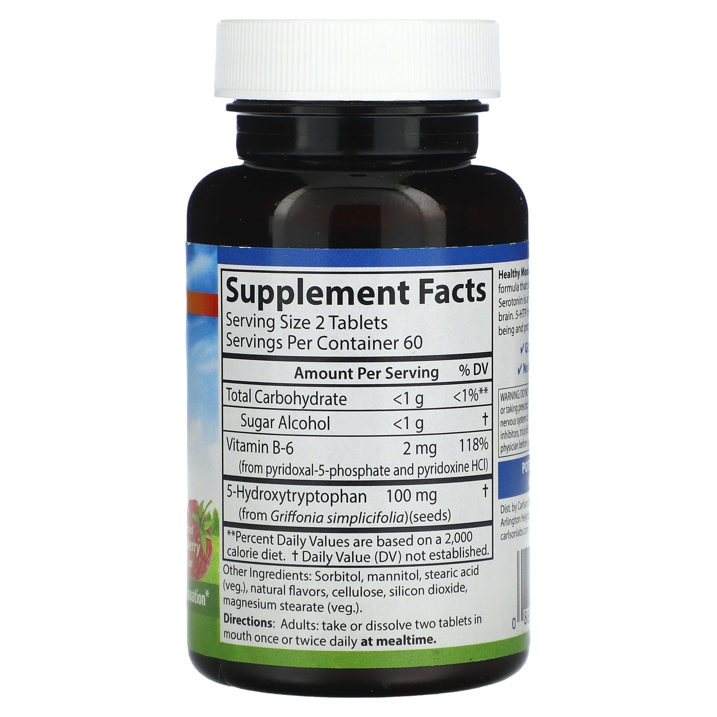 Carlson Labs, Healthy Mood 5-HTP Elite, 120 Tablets