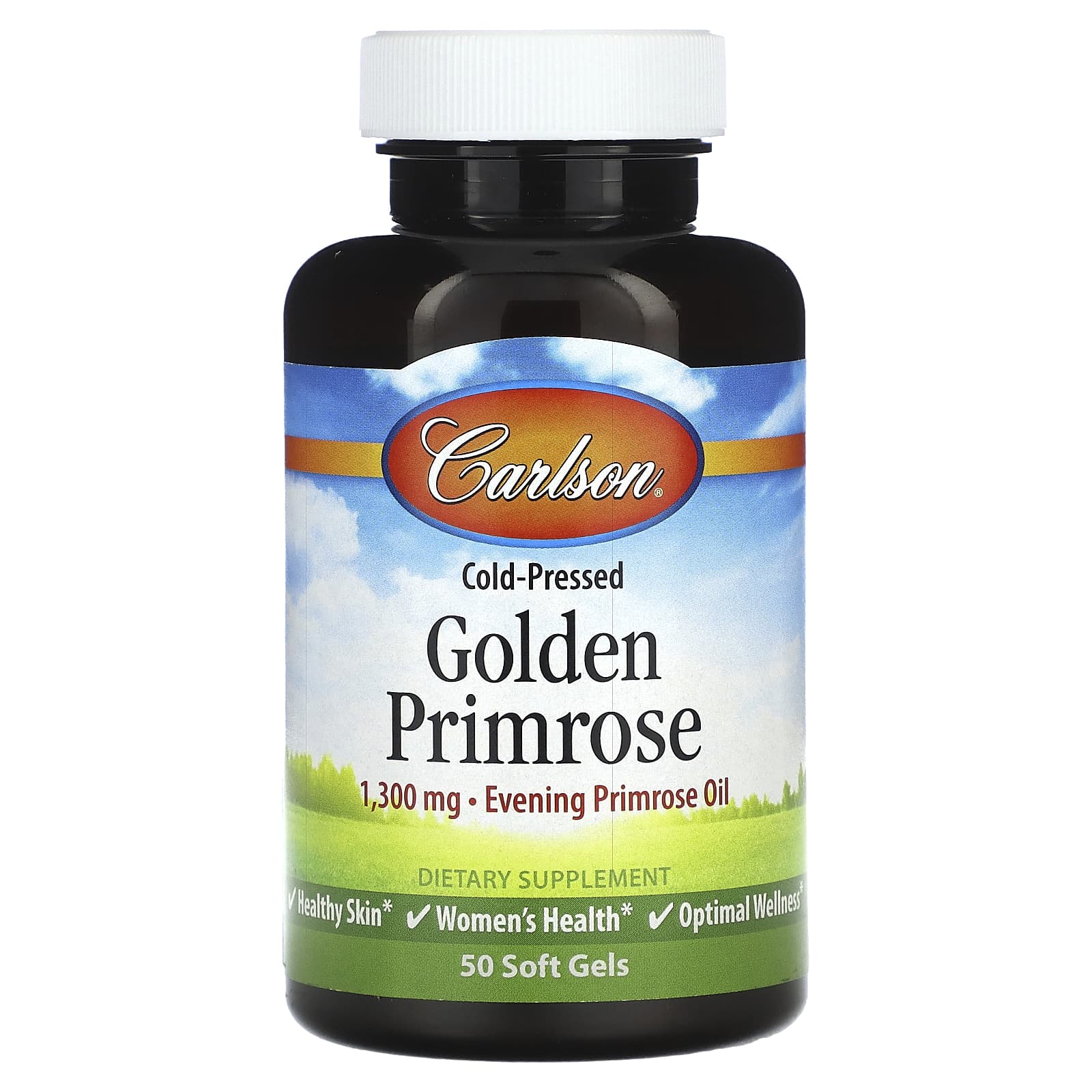 Carlson Labs, Golden Primrose, 50 Softgels UPC 088395088001 | HiLife Vitamins