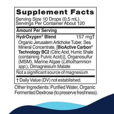 CellCore Biosciences, HydrOxygen®, 2 fl. oz. (59 mL) UPC 810131150808 | Hilife Vitamins