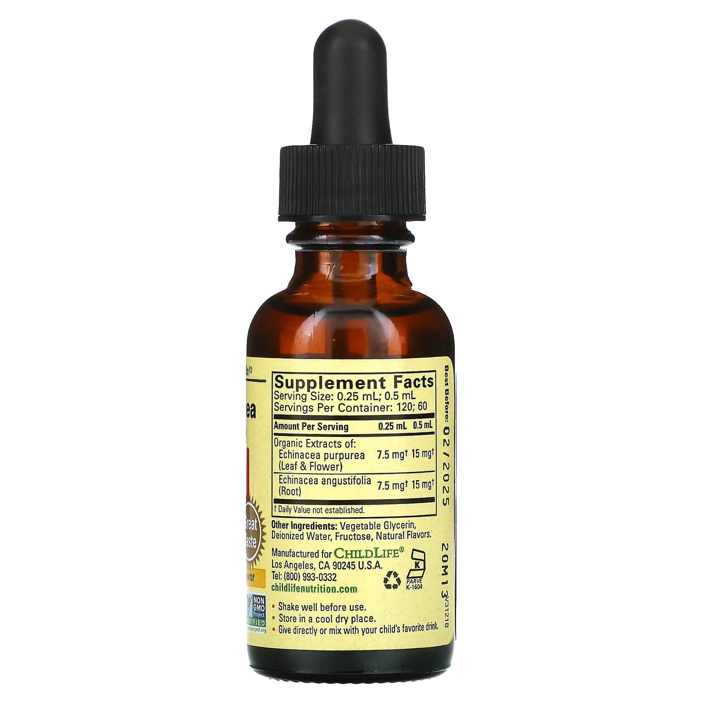 ChildLife Essentials, Echinacea, 1 Oz UPC 608274101005 | Hilife Vitamins