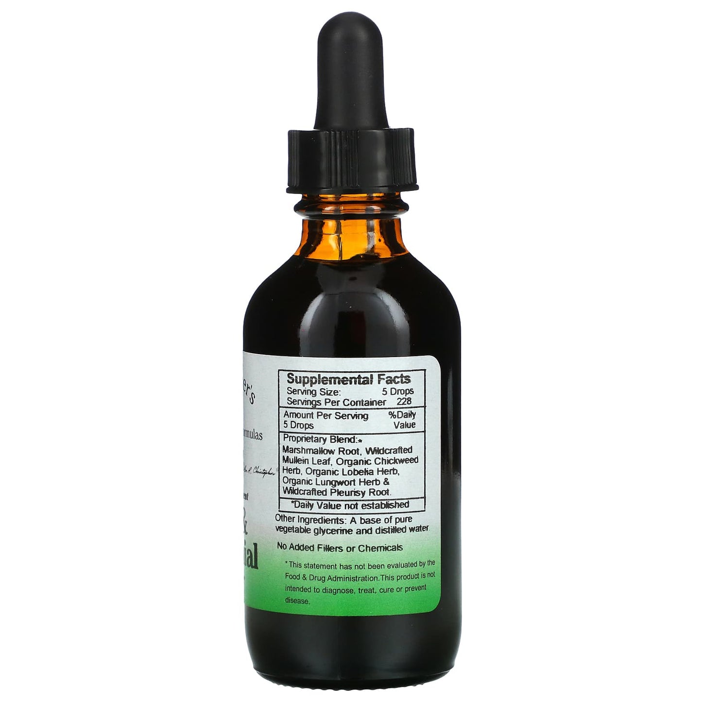 Christopher's Original Formulas, Lung & Bronchial Formula, 2 fl oz (59 ml) UPC 084783498155 | Hilife Vitamins