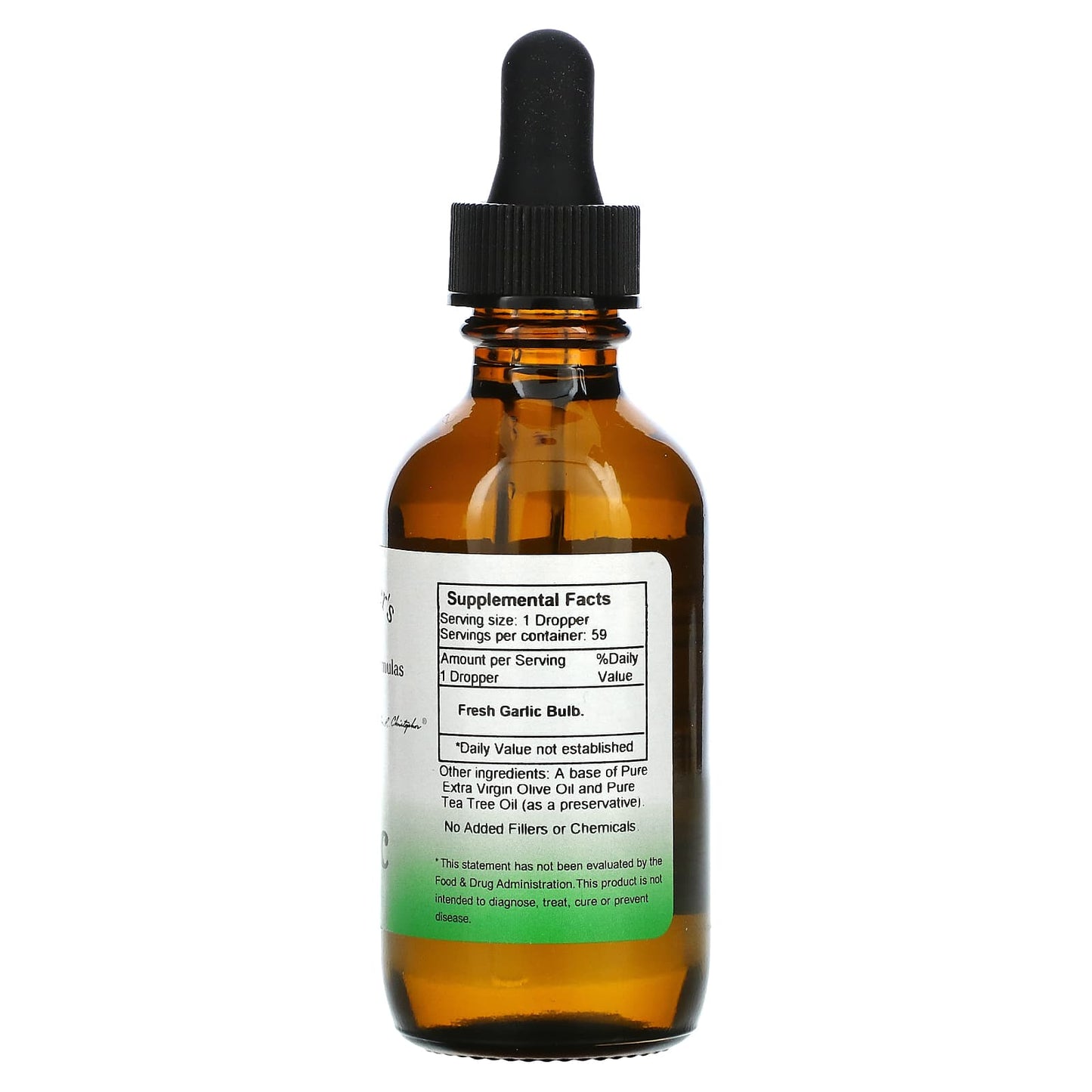 Christopher's Original Formulas, Oil of Garlic Extract, 2 fl oz (59 ml) UPC 084783498209 | Hilife Vitamins