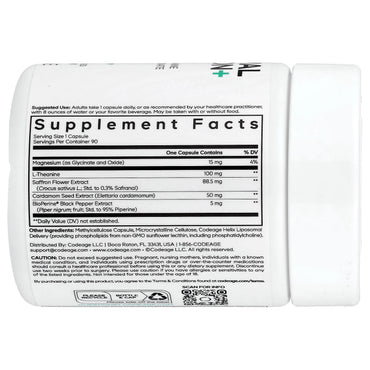 Codeage, Eternal, Liposomal Saffron+, 90 Vegetable Capsules UPC 810196120129 | Hilife Vitamins