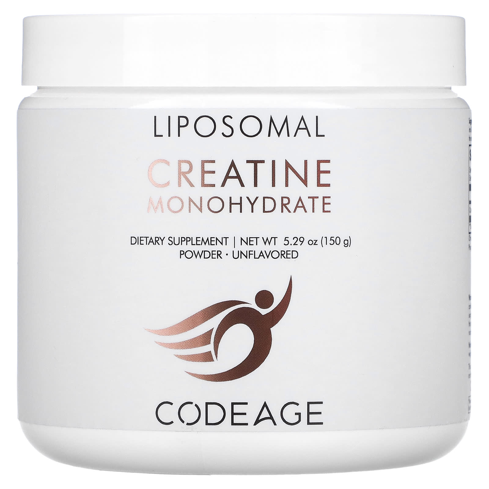 Codeage, Liposomal, Creatine Monohydrate Powder, Unflavored, 5.29 oz (150 g) UPC 850049609067 | HiLife Vitamins