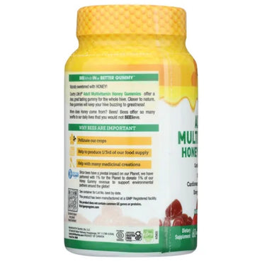 Country Life, Adult Multivitamin Honey Gummies, Natural Raspberry, 60 Gummies UPC 015794060086 | Hilife Vitamins