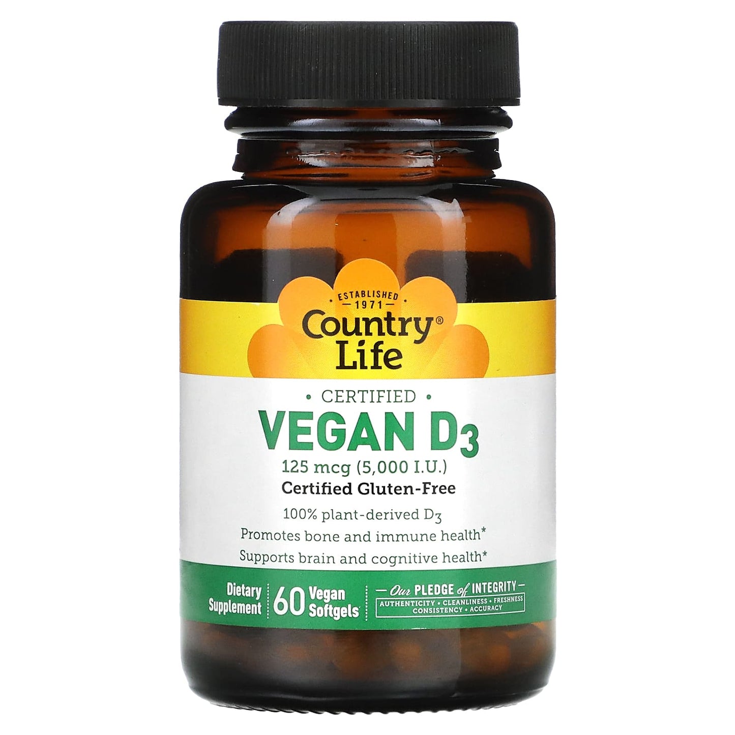 Country Life, D3 Vegan 5000 Iu, 60 Vegan Softgels UPC 015794058212 | Hilife Vitamins