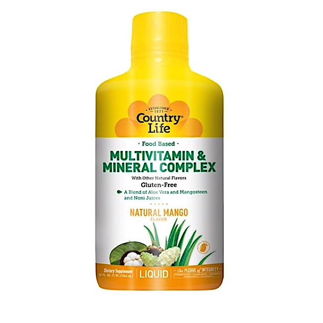 Country Life, Liquid Multi Lq Mango, 32 Oz UPC 015794080015 | Hilife Vitamins