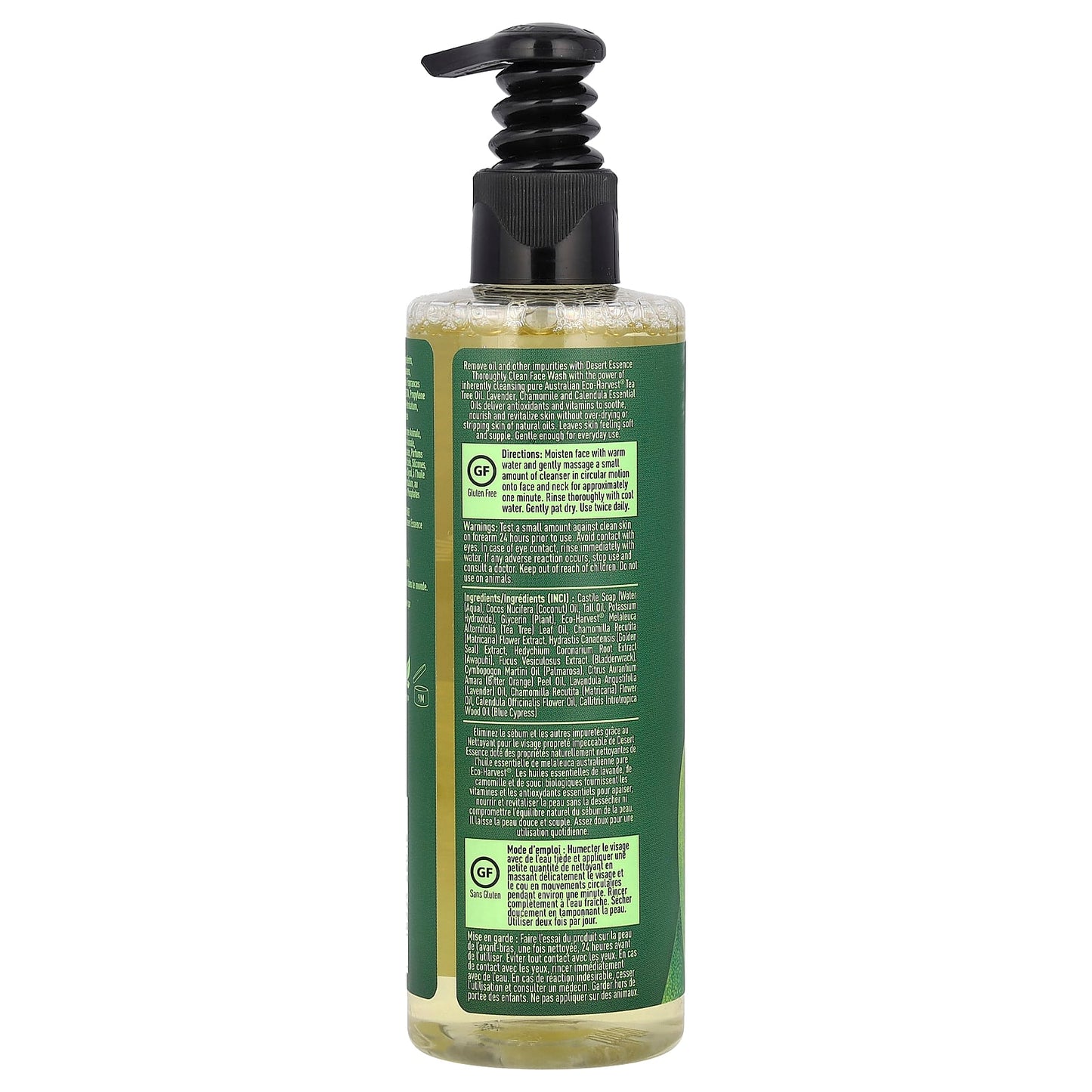 Desert Essence, Thoroughly Clean Face Wash, 8 Oz UPC 718334220161 | Hilife Vitamins