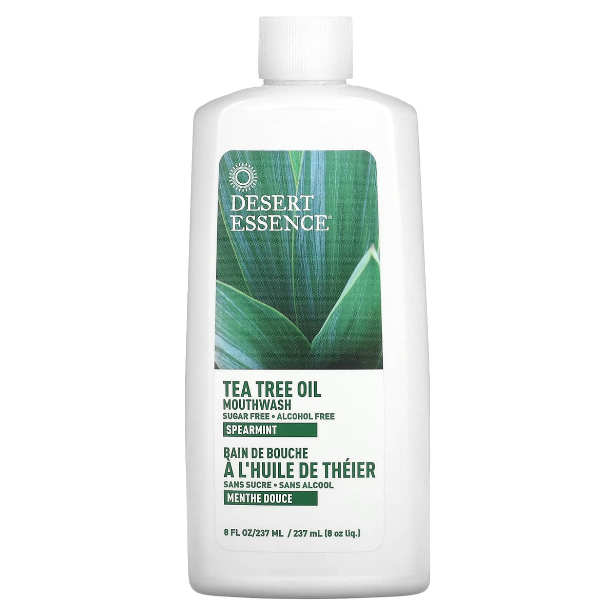 Desert Essence, Tea Tree Oil Mouthwash Spearmint, 8 Oz | HiLife 