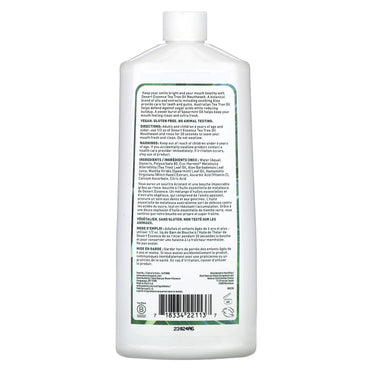 Desert Essence, Tea Tree Oil Mouthwash Spearmint, 16 Oz UPC 718334221137 | Hilife Vitamins