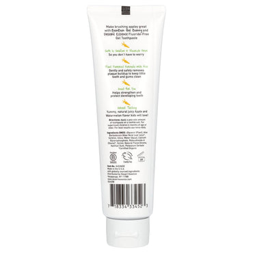 DESERT ESSENCE, Kid's Toothpaste Gel Green Apple Watermelon, 4.7 OUNCE UPC 718334334523 | Hilife Vitamins