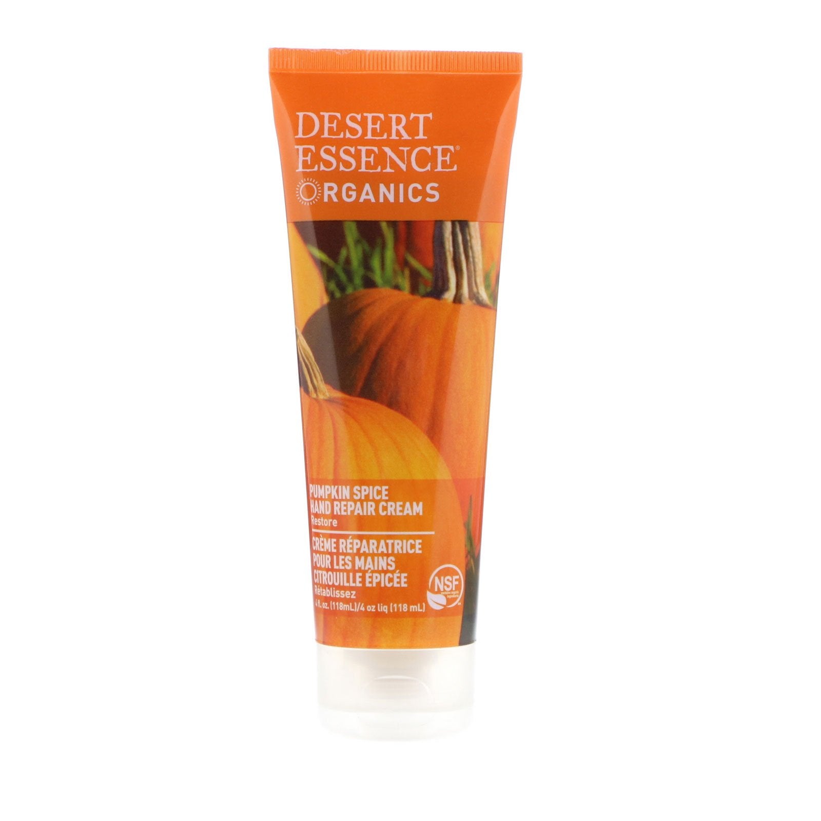Desert Essence, Organics Pumpkin Hand Repair Cream, 4 Oz UPC 718334337715 | HiLife Vitamins