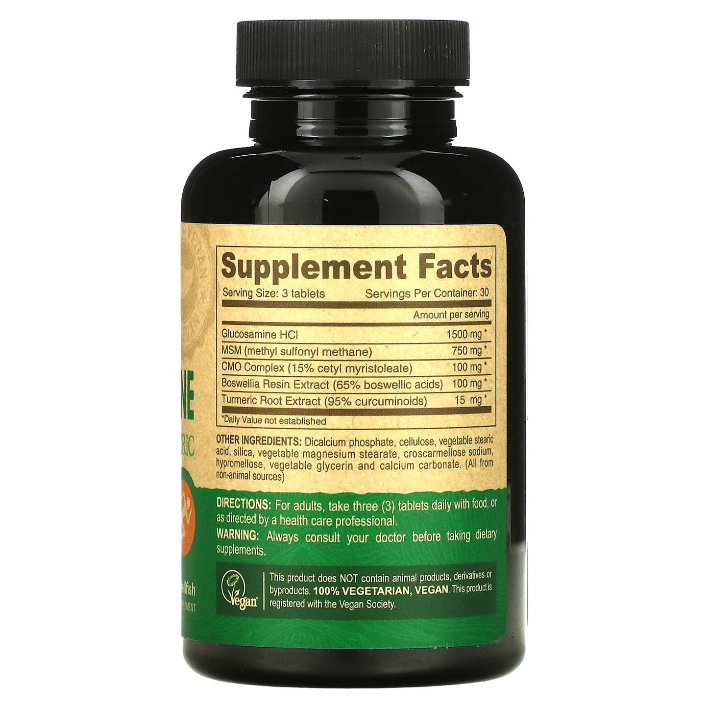 Deva Vegan, Vegan Glucosamine/Msm/Cmo, 90 Tablets UPC 895634000065 | Hilife Vitamins