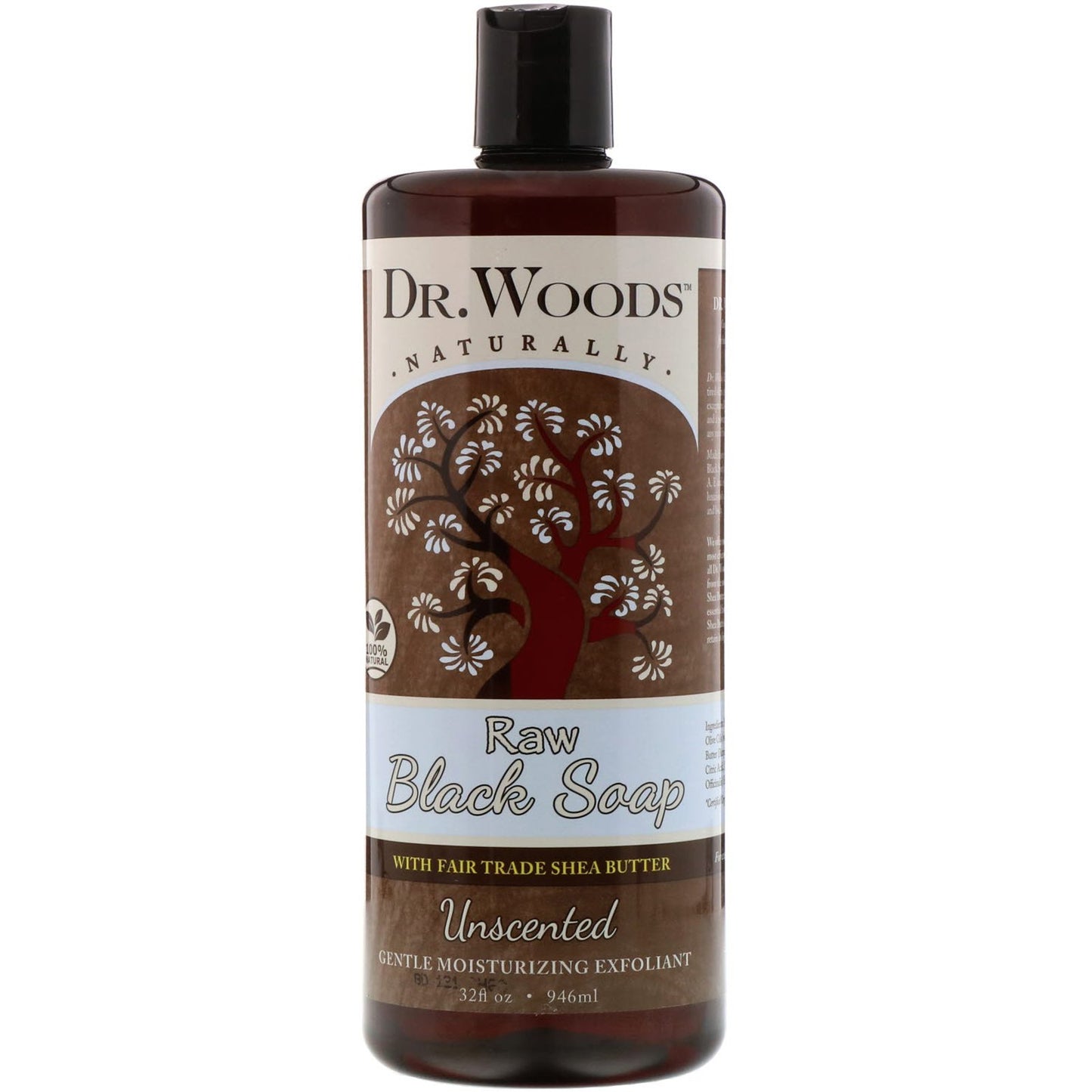 Doctor Woods, Naturals Black Soap - Shea Vision - Unscented, 32 oz UPC 689191523385 | Hilife Vitamins