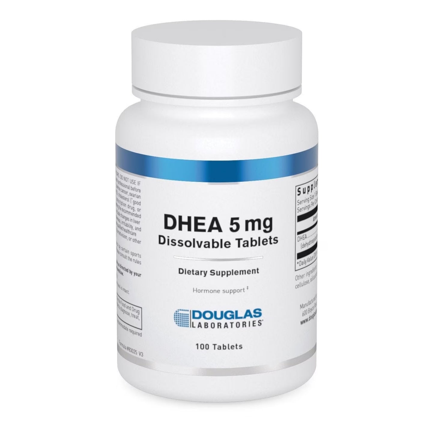 Douglas Laboratories, Dhea 5 mg, Dissolvable Tablets, 100 Tablets UPC 310539002957 | HiLife Vitamins