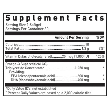 Douglas Laboratories, Quell Fish Oil EPA/DHA + D, 60 Softgels UPC 310539037737 | Hilife Vitamins