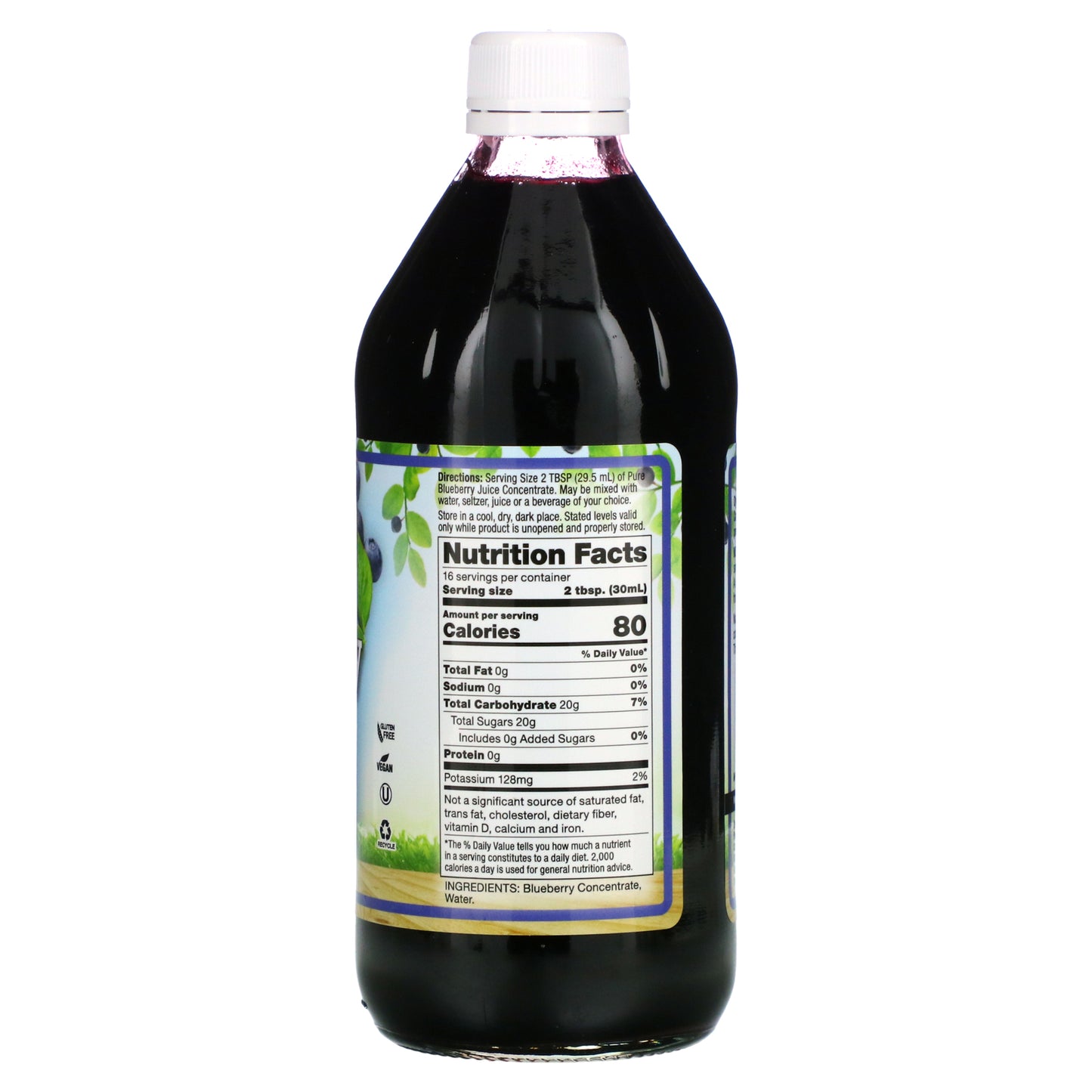 Dynamic Health, Pure Blueberry, 16 Oz UPC 790223100662 | HiLife Vitamins