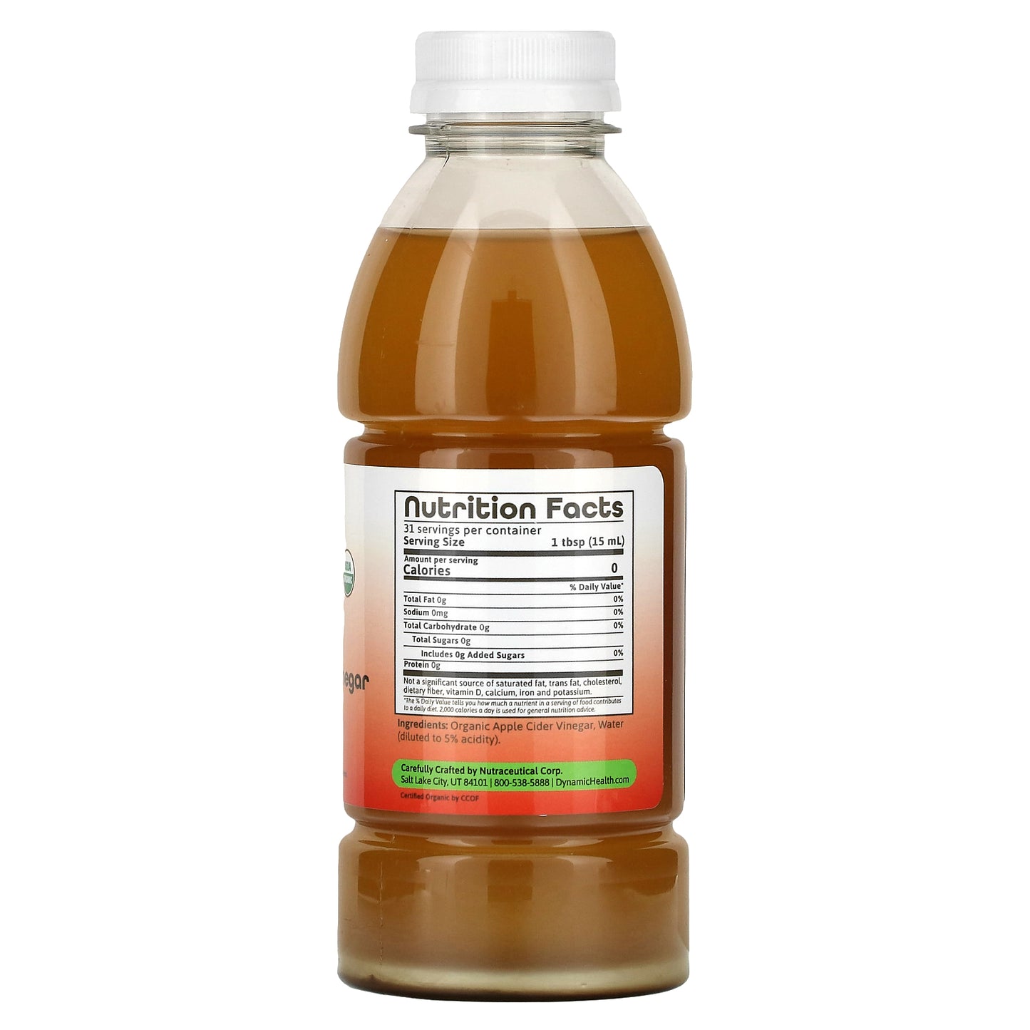 Dynamic Health, Apple Cider Vinegar with Mother, 16 Oz Liquid UPC 790223304664 | HiLife Vitamins