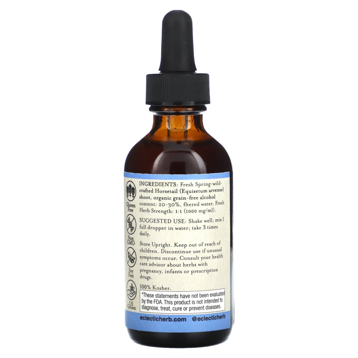 Eclectic Herb, Horsetail O 2oz, 2 OZ UPC 023363102488 | HiLife Vitamins