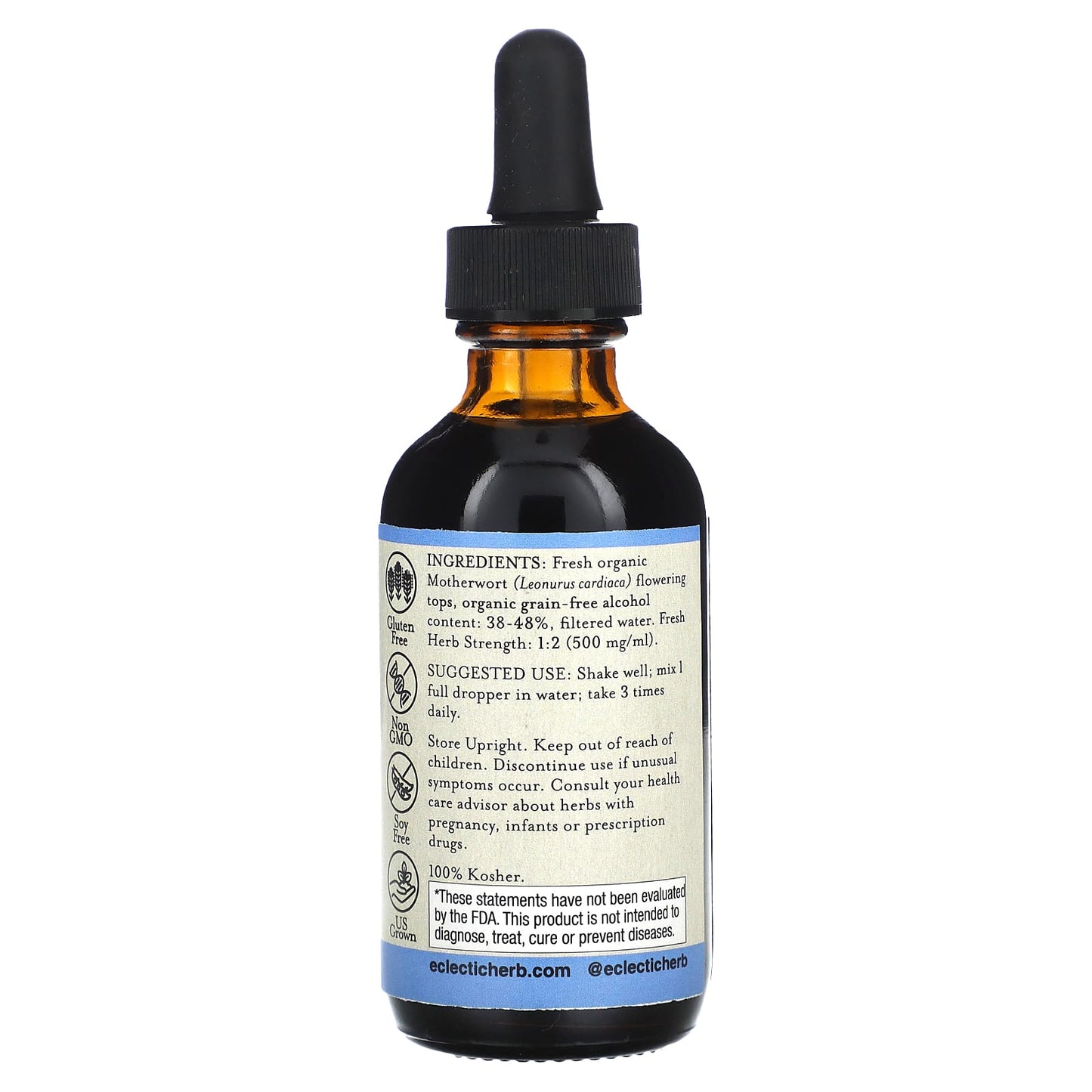Eclectic Herb, Motherwort Extract, 2 fl oz (60 ml) UPC 023363102747 | HiLife Vitamins