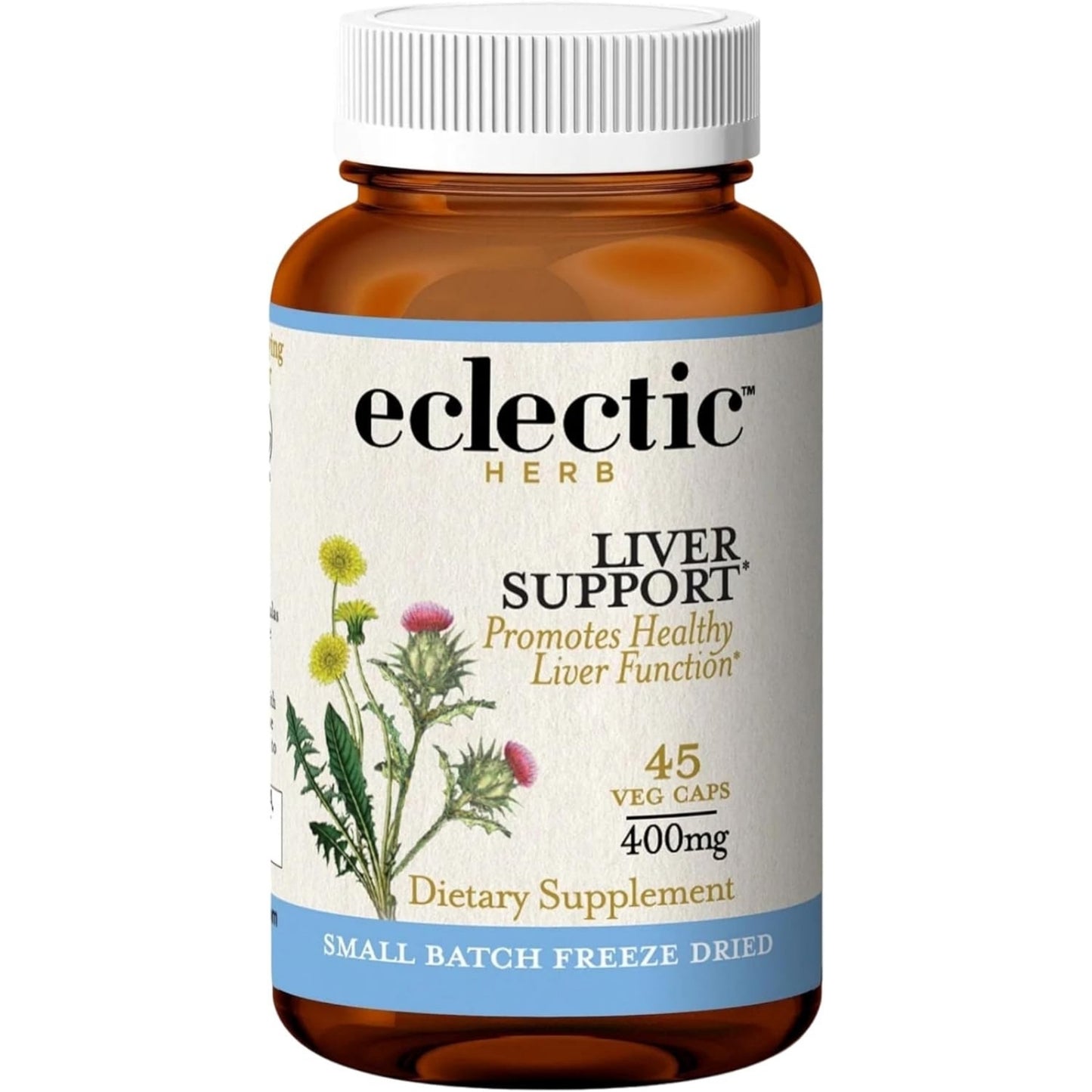 Eclectic Herb, Liver Support, 45 Veg Caps UPC 023363324064 | HiLife Vitamins