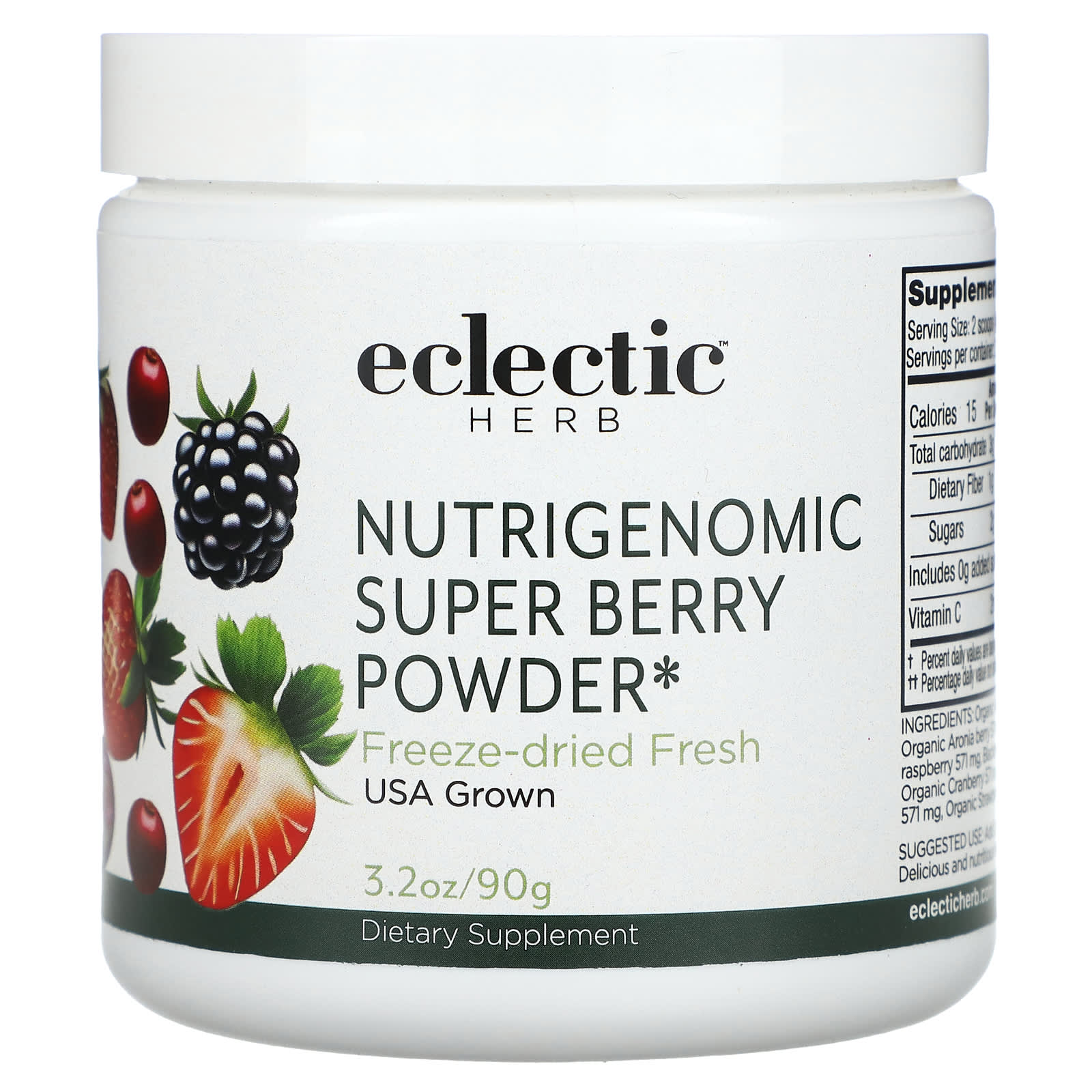 Eclectic Herb, NutrigenomcSuperBerryFDP90gram, 90 GRAM UPC 023363379163 | HiLife Vitamins