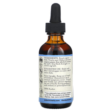Eclectic Herb, Milk Thistle O 2oz, 2 OZ UPC 023363389551 | HiLife Vitamins