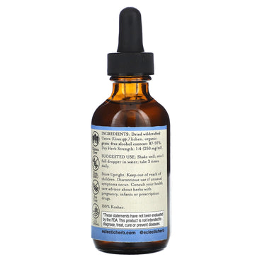 Eclectic Herb, Usnea O 2oz, 2 OZ UPC 023363389827 | HiLife Vitamins