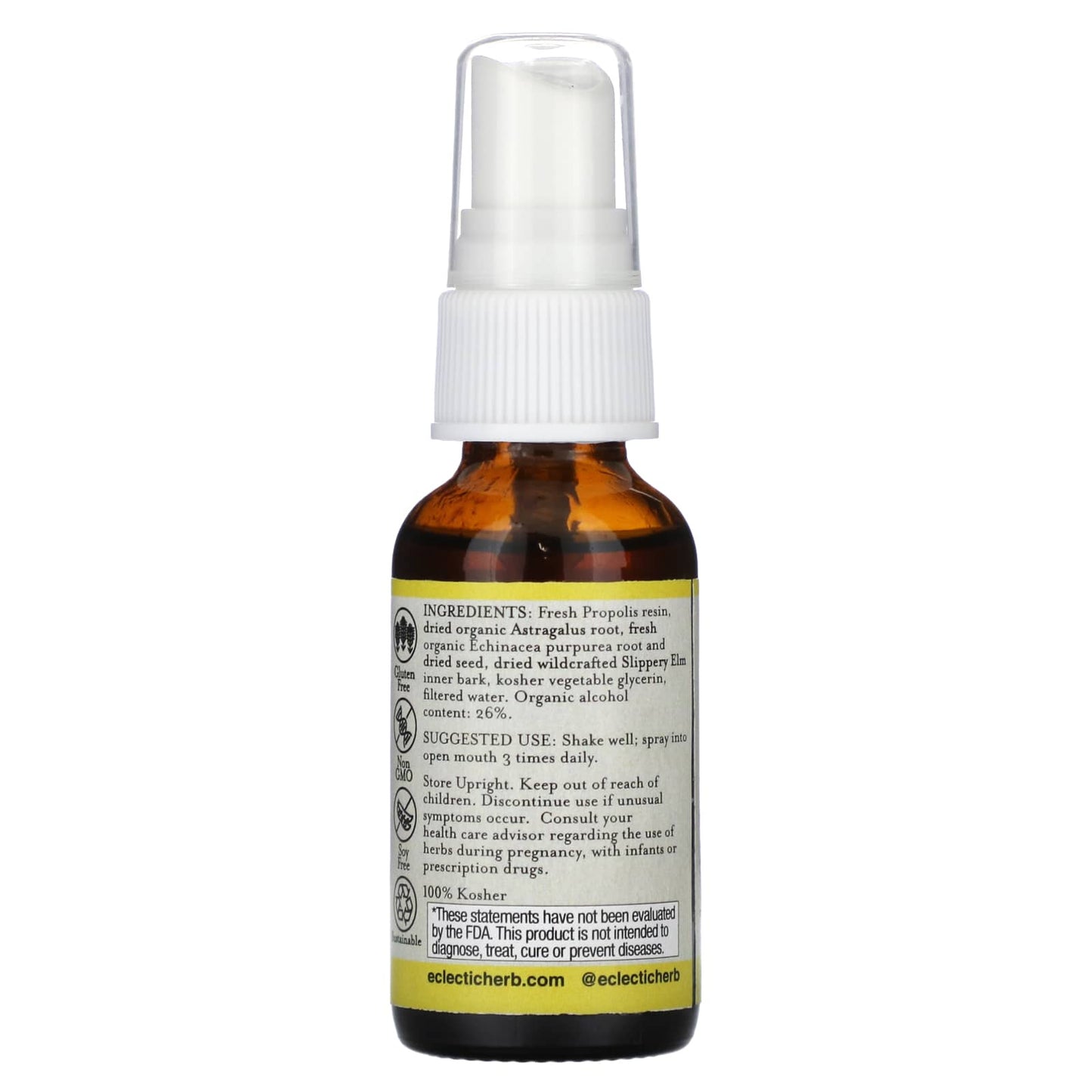 Eclectic Herb, Propolis-Astragls SPRAYkid 1oz, 1 OZ UPC 023363631025 | HiLife Vitamins