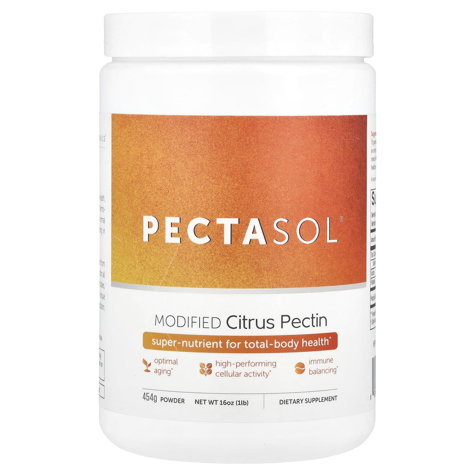 Econugenics, PectaSol® Modified Citrus Pectin, 16 oz (454 g) UPC 892985000102 | HiLife Vitamins