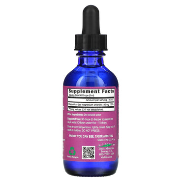 Eidon Ionic Minerals, Ionic Minerals, Magnesium, Liquid Concentrate, 2 oz (60 ml) UPC 640923000246 | Hilife Vitamins