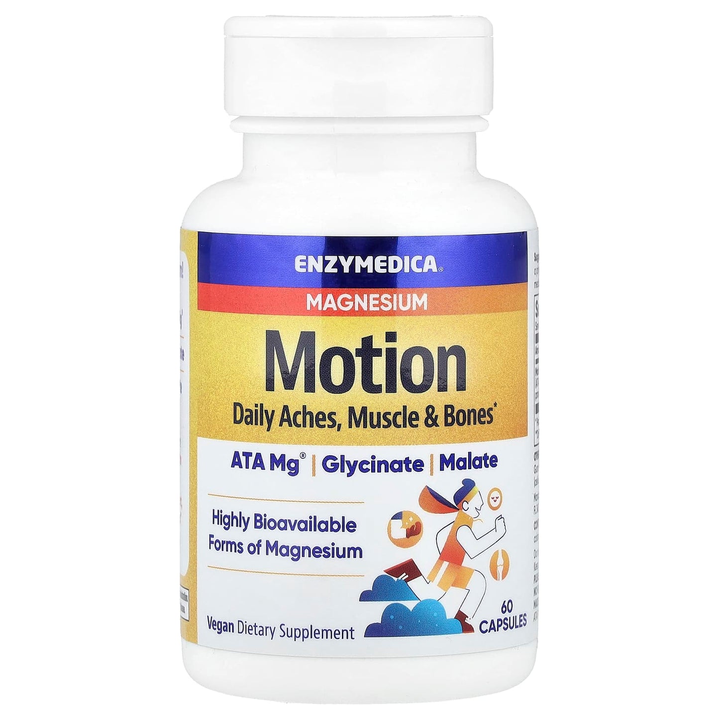 Enzymedica, Magnesium Motion, 60 Capsules UPC 670480101254 | HiLife Vitamins