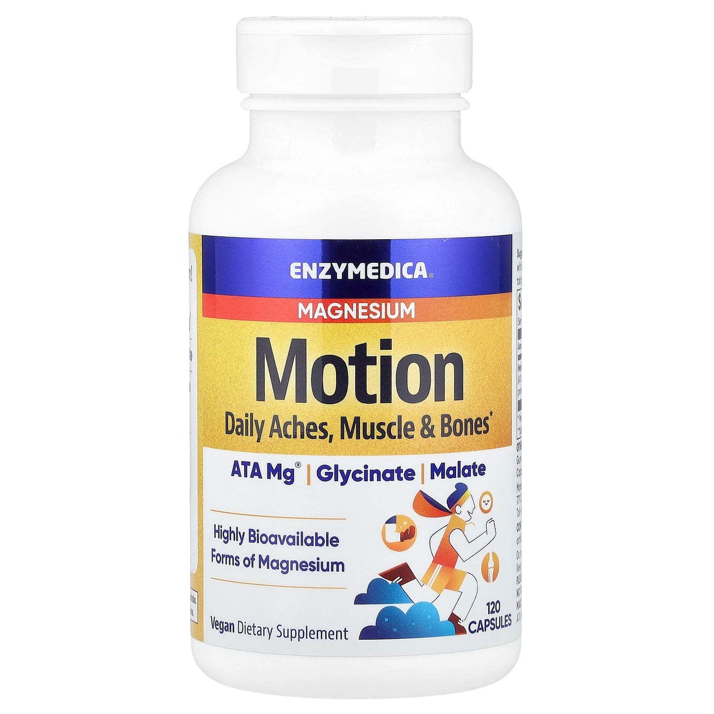Enzymedica, Magnesium Motion, 120 Capsules UPC 670480101261 | HiLife Vitamins