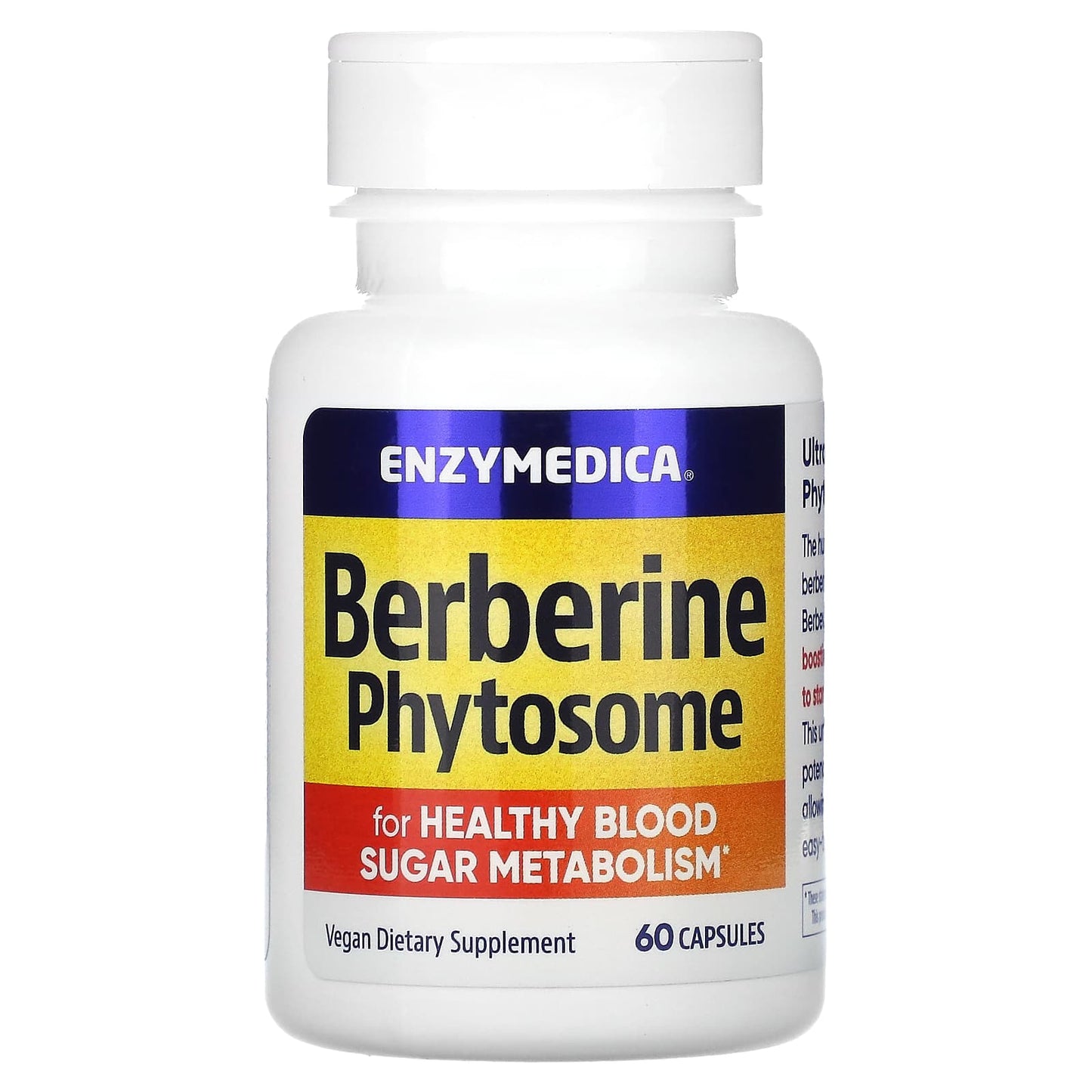 Enzymedica, Berberine Phytosome, 60 Capsules UPC 670480101308 | HiLife Vitamins
