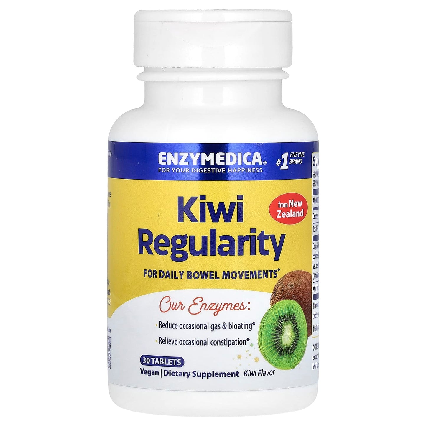 Enzymedica, Kiwi Regularity, 30 Relief Chews UPC 670480110157 | HiLife Vitamins