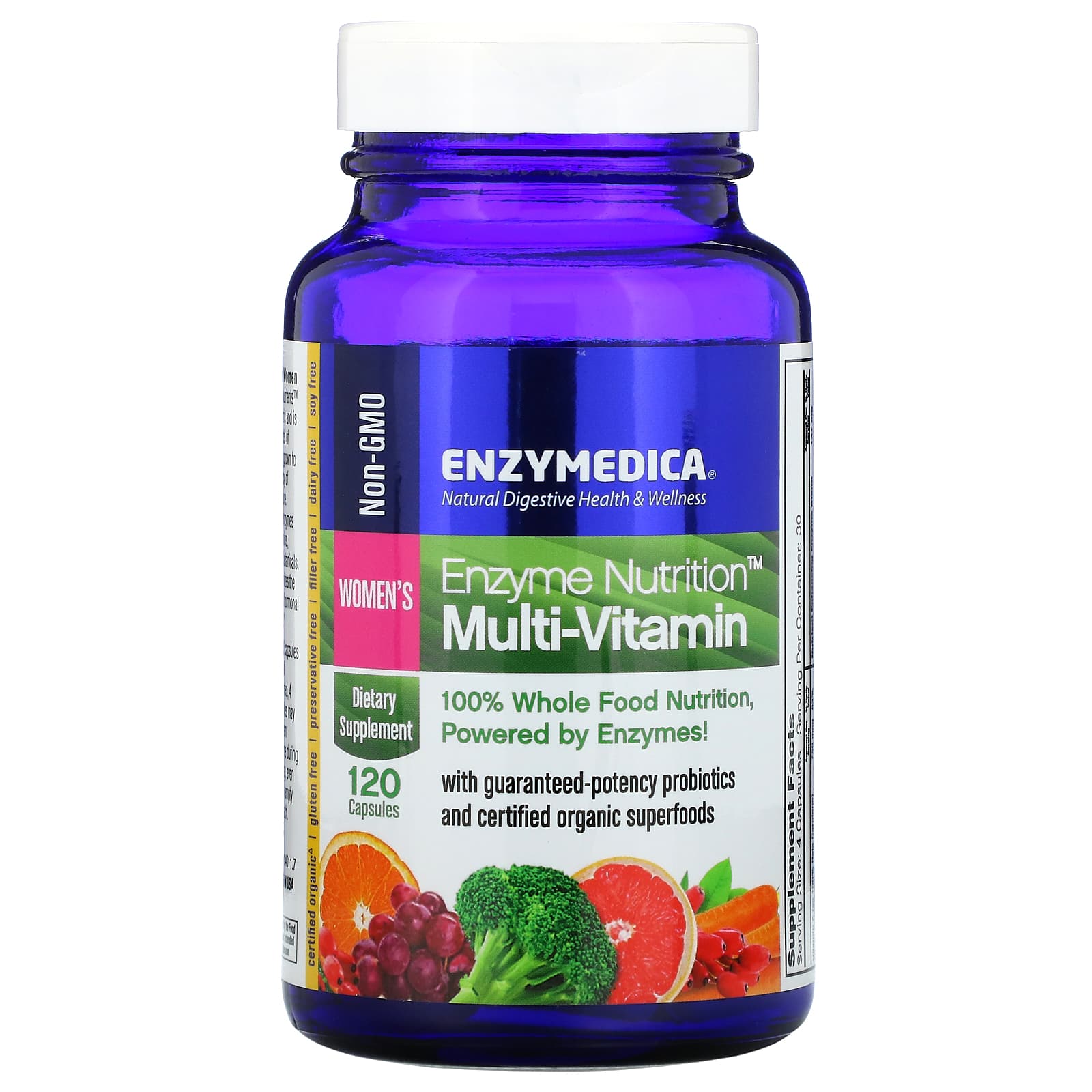 Enzymedica, Enzyme Nutrition Women's, 120 Capsules UPC 670480140116 | HiLife Vitamins
