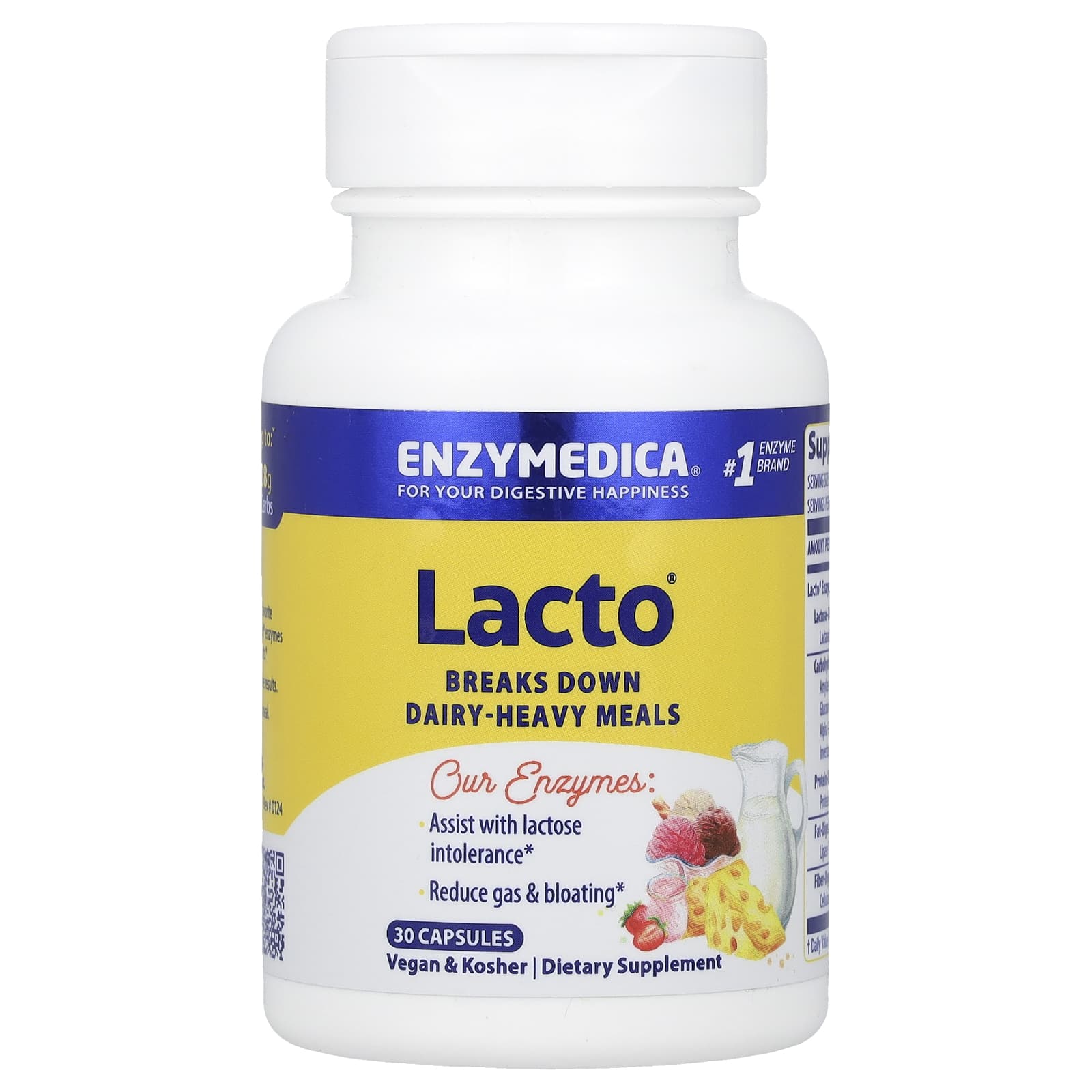 Enzymedica, Lacto, 30 Capsules UPC 670480241202 | HiLife Vitamins