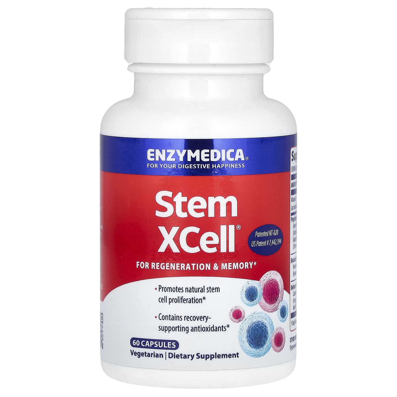 Enzymedica, Stem Xcell, 60 Capsules UPC 670480280508 | HiLife Vitamins