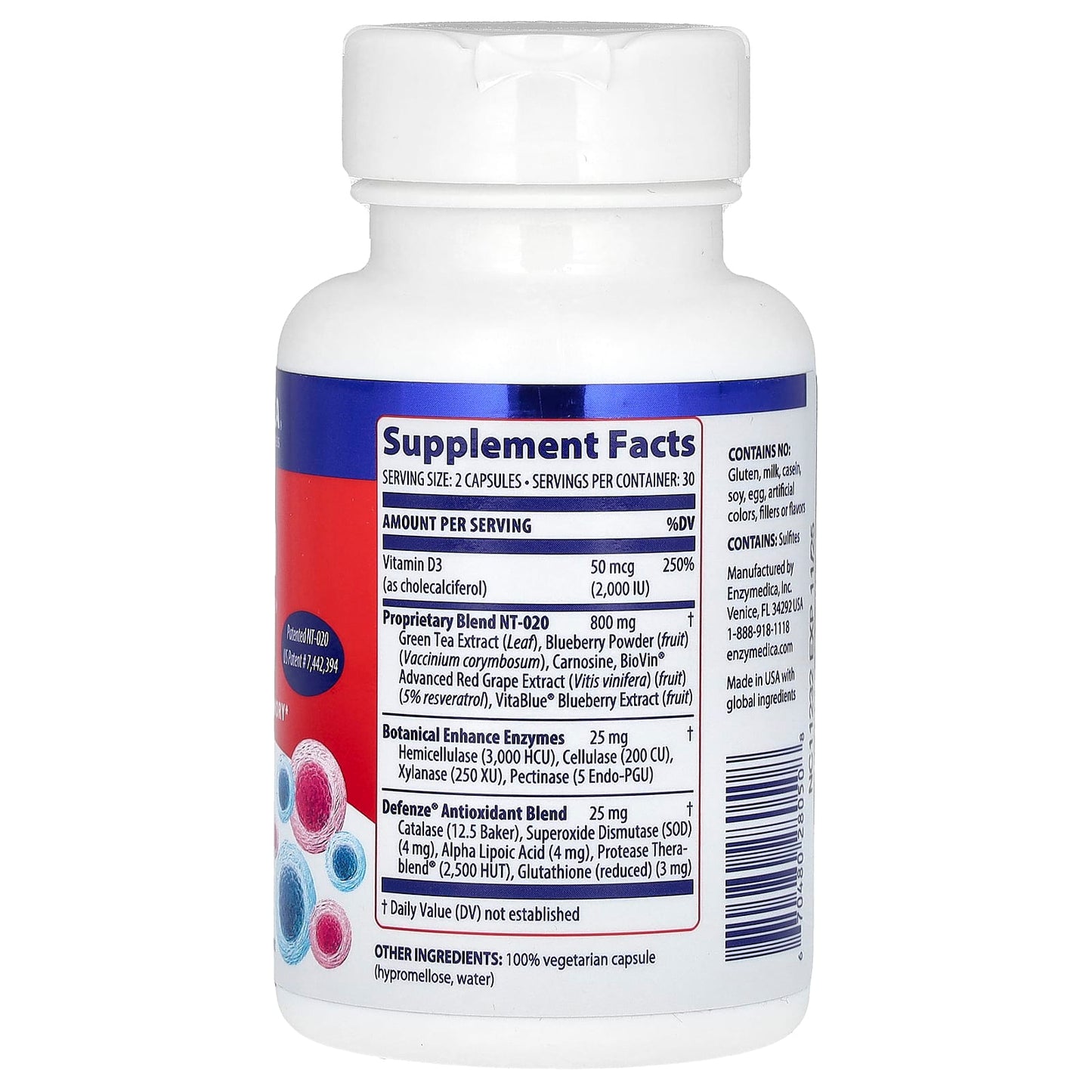 Enzymedica, Stem Xcell, 60 Capsules UPC 670480280508 | HiLife Vitamins